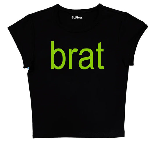 Brat - Black Baby Tee - SLUTees