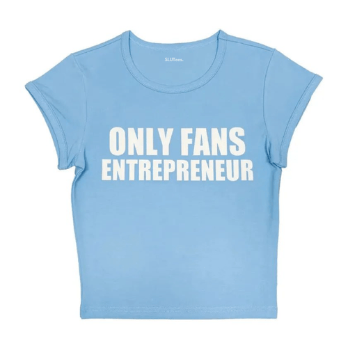 Only Fans Entrepreneur - Blue Baby Tee - SLUTees