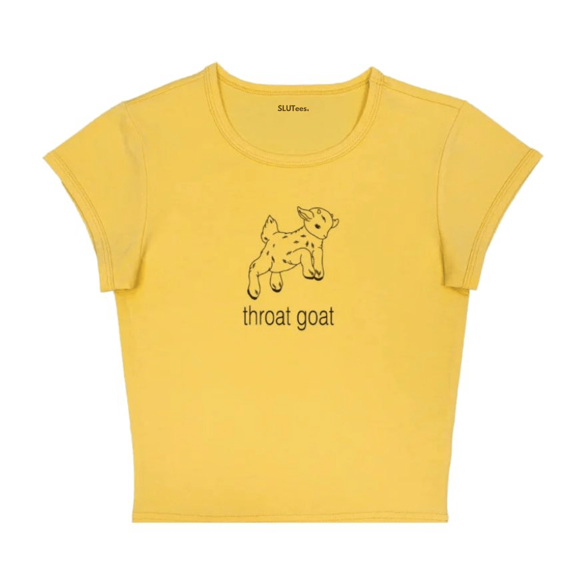 Throat Goat - Yellow Baby Tee - SLUTees