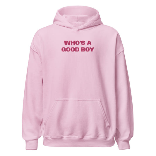 Who's A Good Boy - Pink Hoodie - SLUTees